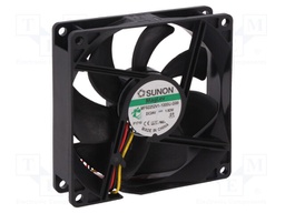 Fan: DC; axial; 24VDC; 92x92x25mm; 87.5m3/h; 34dBA; Vapo; Out: F type
