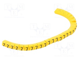 Markers for cables and wires; Label symbol: 7; 2.5÷5mm; PVC; PA