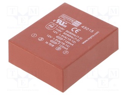 Transformer: encapsulated; 3VA; 115/230VAC; 12V; 12V; 125mA; 125mA