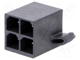 Socket; wire-board; male; Mega-Fit; 5.7mm; PIN: 4; Layout: 2x2; 23A