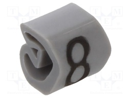 Markers for cables and wires; 1.3÷3mm; PVC; -30÷80°C; leaded