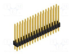 Connector: pin strips; pin header; male; PIN: 34; 1.27mm; THT; 2x17