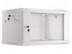 Enclosure: rack cabinet; Standard: 19"; 6U; grey; Z: 450mm; X: 600mm