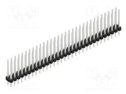 Connector: pin strips; pin header; male; PIN: 62; 2mm; THT; 2x31