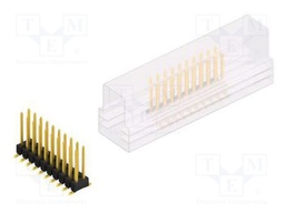Connector: pin strips; pin header; male; PIN: 20; 2.54mm; SMT; 2x10