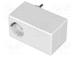 Enclosure: for power supplies; X: 65mm; Y: 120mm; Z: 66mm; white