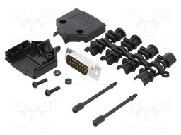 D-Sub; PIN: 15; plug; male; stamped and formed contacts; straight