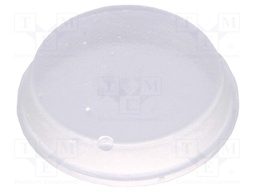 Self-adhesive foot; Ø: 19mm; H: 4.1mm; transparent; polyurethane