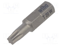 Screwdriver bit; Torx®; TX20; Overall len: 25mm; Series: STANDARD