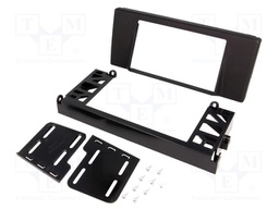 Radio mounting frame; BMW; 2 DIN; black