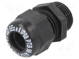 Cable gland; with metric thread; M20; IP68; Mat: polyamide; black