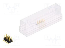 Connector: pin strips; pin header; male; PIN: 8; 2.54mm; SMT; 2x4