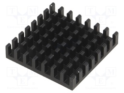 Heatsink: extruded; black; L: 29mm; W: 29mm; H: 6mm; aluminium
