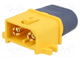 Plug; DC supply; XT60; male; PIN: 2; for cable,holders; soldered