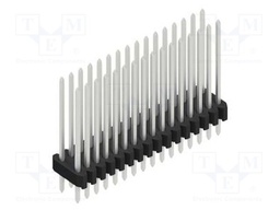 Connector: pin strips; pin header; male; PIN: 32; 1.27mm; THT; 2x16