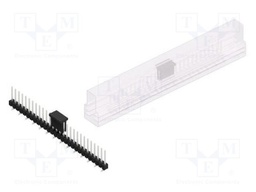 Connector: pin strips; pin header; male; PIN: 28; 2.54mm; SMT; 1x28