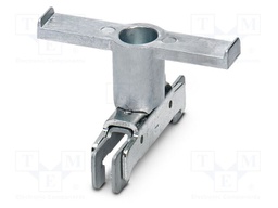 Mounting clamp; PA; L: 33.7mm; ways: 2; W: 56mm; H: 50mm; Body: silver