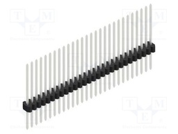 Connector: pin strips; pin header; male; PIN: 28; 1.27mm; THT; 1x28