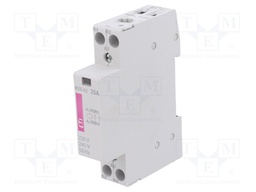 Contactor: 2-pole installation; NC x2; 230VAC; 25A; DIN; R