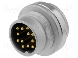 Connector: M16; male; for panel mounting,rear side nut; socket