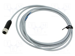 Cable: for sensors/automation; M12; PIN: 3; straight; 2.5m; plug