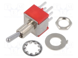 TOGGLE SWITCH, DPDT, 5A, 120VAC, 28VDC