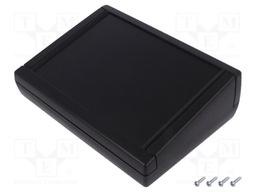 Enclosure: desktop; TEKMAR; X: 133mm; Y: 188mm; Z: 56mm; ABS; black
