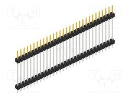 Connector: pin strips; pin header; male; PIN: 30; 2.54mm; THT; 1x30