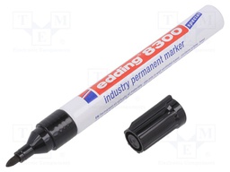 Marker: waterproof; black; 1.5mm; EDDING 8300
