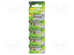 Battery: alkaline; 12V; 23A,8LR932; Batt.no: 5; Ø10x28mm