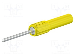 Probe tip; 19A; yellow; Tip diameter: 2mm; Socket size: 4mm