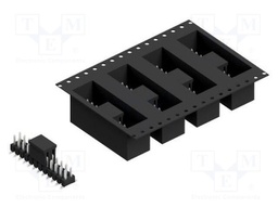 Connector: pin strips; pin header; male; PIN: 24; 2.54mm; SMT; 2x12