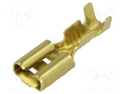 Terminal: flat; 4.8mm; 0.8mm; female; 0.5÷1.25mm2; crimped; brass