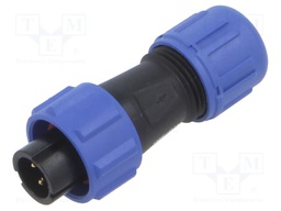 Plug; SY11; male; PIN: 3; IP67; 4÷6.5mm; 5A; soldering; for cable