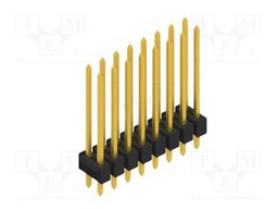 Connector: pin strips; pin header; male; PIN: 16; 2.54mm; THT; 2x8
