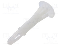 Assembly stud; polyamide; L: 15.9mm; latch/latch; Ø2: 4.75mm