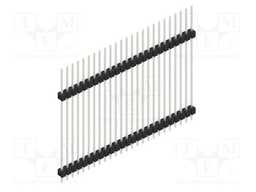 Connector: pin strips; pin header; male; PIN: 25; 2.54mm; THT; 1x25