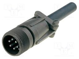 Connector: circular; Series: DS/MS; plug; male; PIN: 6; for cable