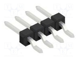 Connector: pin strips; pin header; male; PIN: 4; 2.54mm; SMT; 1x4