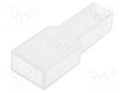 Terminals cover; female; for push-on 4,8mm connectors; ways: 1
