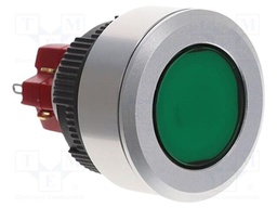 Switch: push-button; Pos: 2; SPST NC + NO; 6A/24VDC; 5A/250VAC