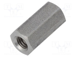 Screwed spacer sleeve; Int.thread: M6; 20mm; hexagonal