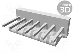 Socket; wire-board; male; PIN: 7; 2.54mm; THT; MTA-100; tinned