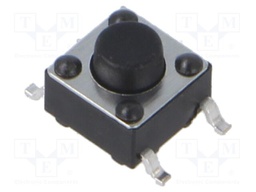 Microswitch TACT; SPST; Pos: 2; 0.05A/12VDC; SMT; 1.57N; 6x6x3.5mm