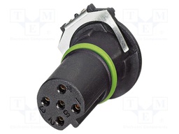Connector: M12; contact insert; PIN: 5; 60V; straight; THR; B code