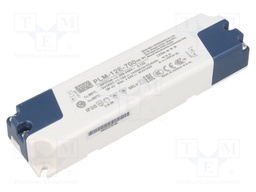 Power supply: switched-mode; LED; 12.6W; 11÷18VDC; 700mA; IP30