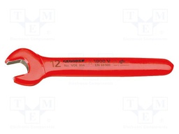 Wrench; insulated,single sided,spanner; 12mm; L: 126mm