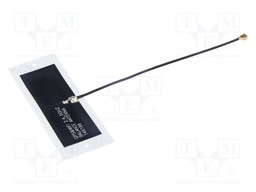 Antenna; Bluetooth,GNSS,WiFi; 3.25dBi; linear; 53x18x0.1mm; U.FL