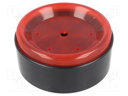 Enclosure: for alarms; Z: 43mm; ABS; black; Ø: 92mm