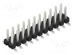 Connector: pin strips; pin header; male; PIN: 22; 2.54mm; SMT; 2x11